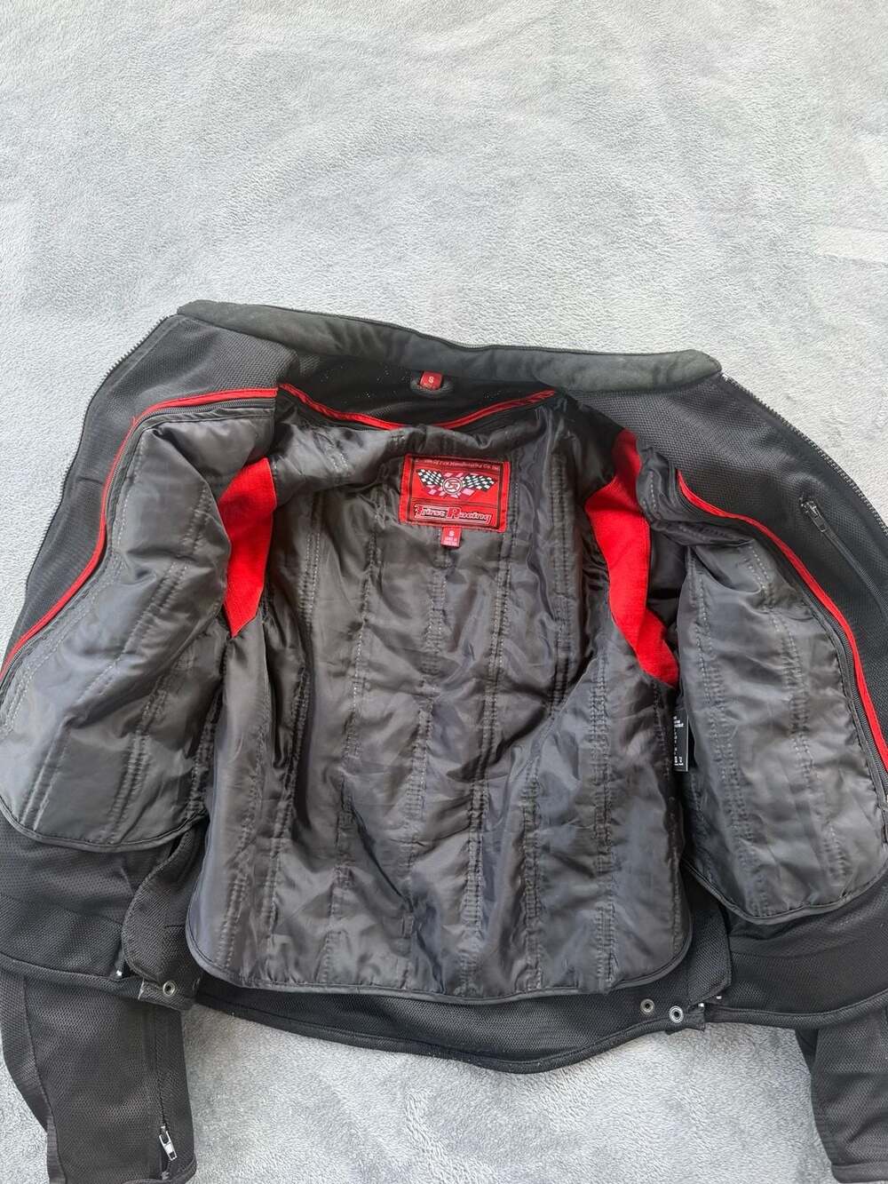 First Racing Men's Skull Embroidered Textile Motorcycle Jacket - Picture 5 of 7
